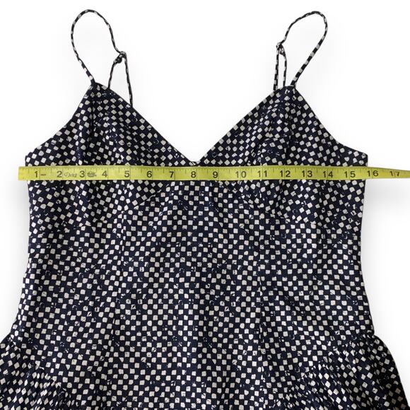 NEW Madewell Dark Nightfall Nancy Midi Dress Cami V Neck Sundress Size 6 - Picture 10 of 11